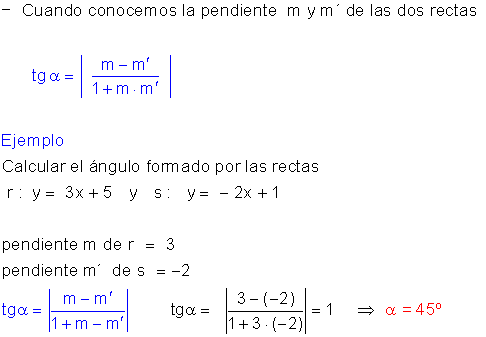 Posiciones dos rectas