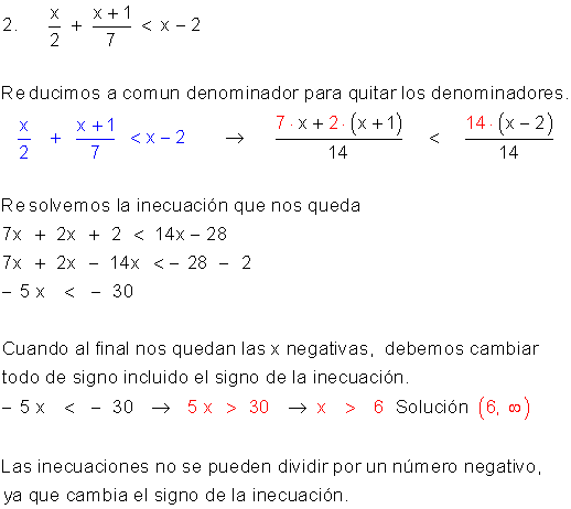 Inecuaciones
