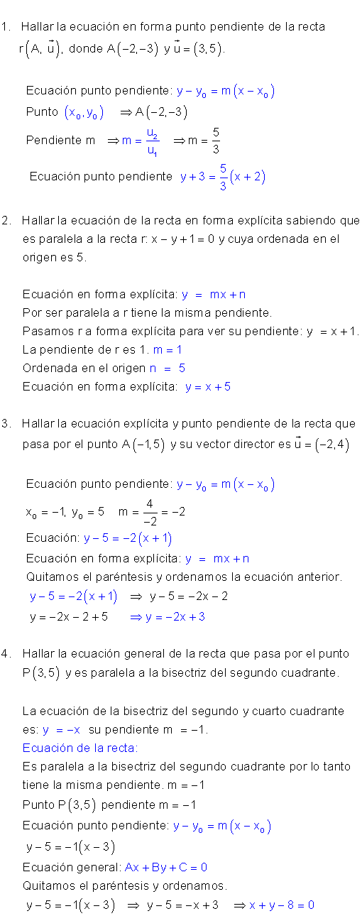 Posiciones relativas dos rectas