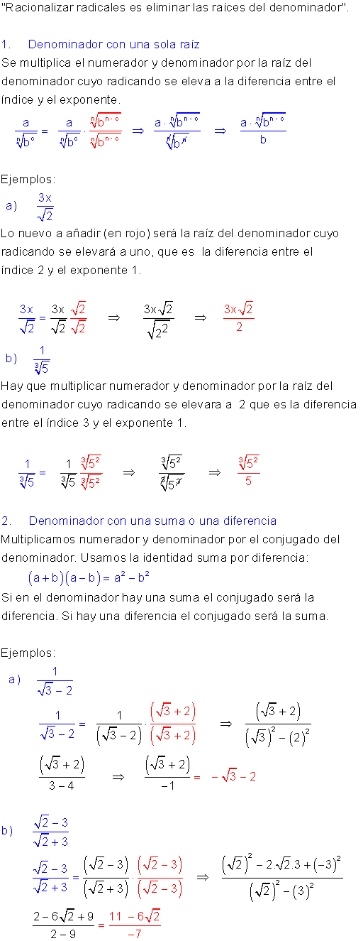 Racionalizar