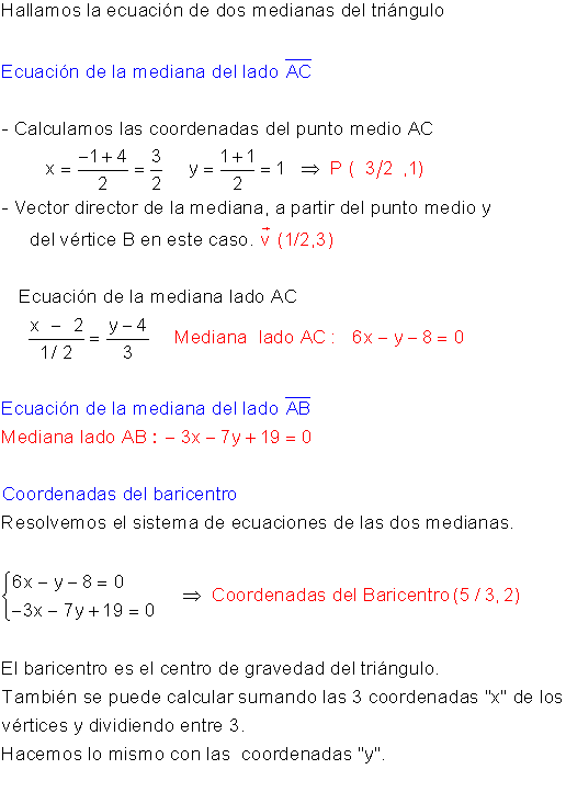 Calcular medianas