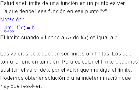 Límites funciones