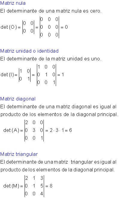 Cálculo determinantes