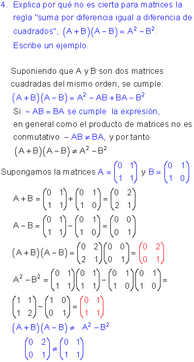 Ejercicios resueltos matrices