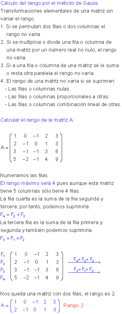 Rango Gauss