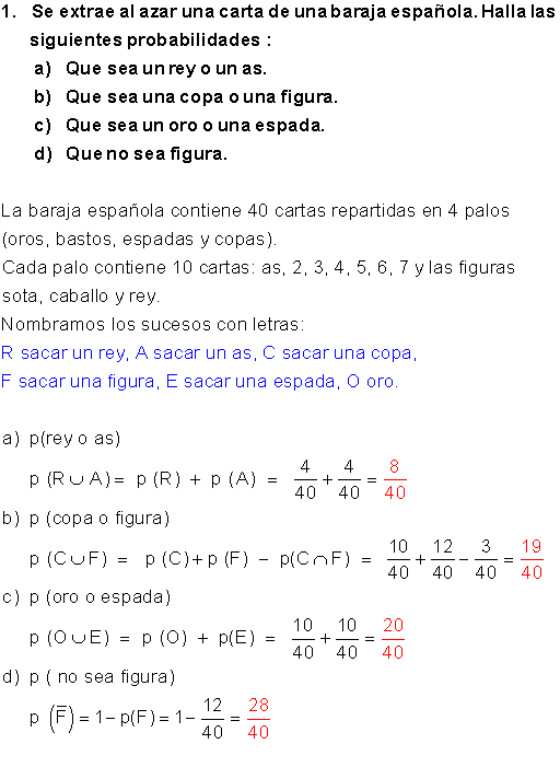 Problemas probabilidad.