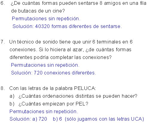 Problemas combinatoria