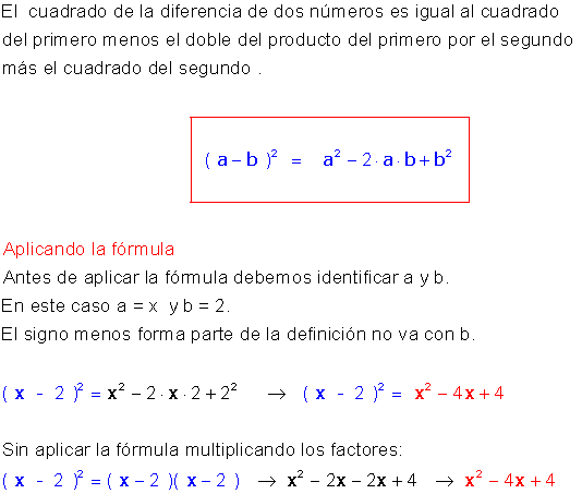 Expresiones notables ejercicios.