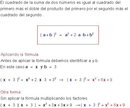 Expresiones notables ejercicios.