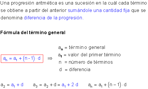 Progresión aritmética