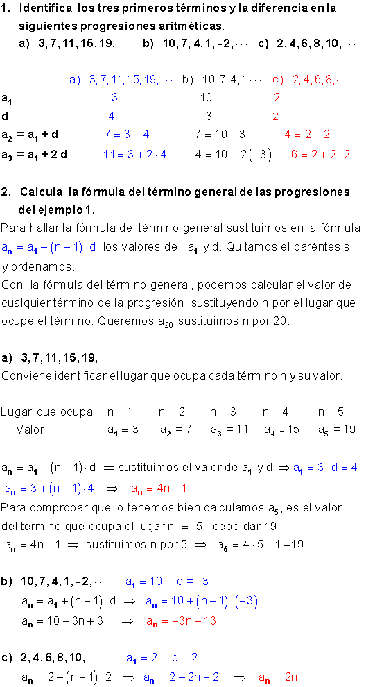 Progresión aritmética